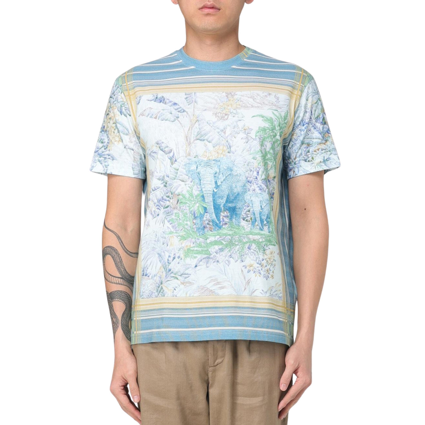 Etro T-Shirt Allover Print Multi
