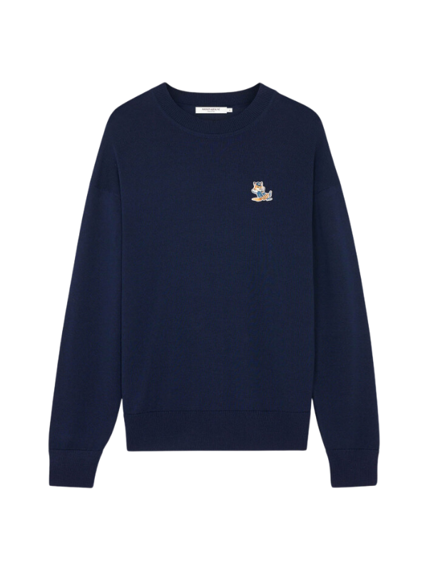Maison Kitsune Sweater Deressed Fox Navy