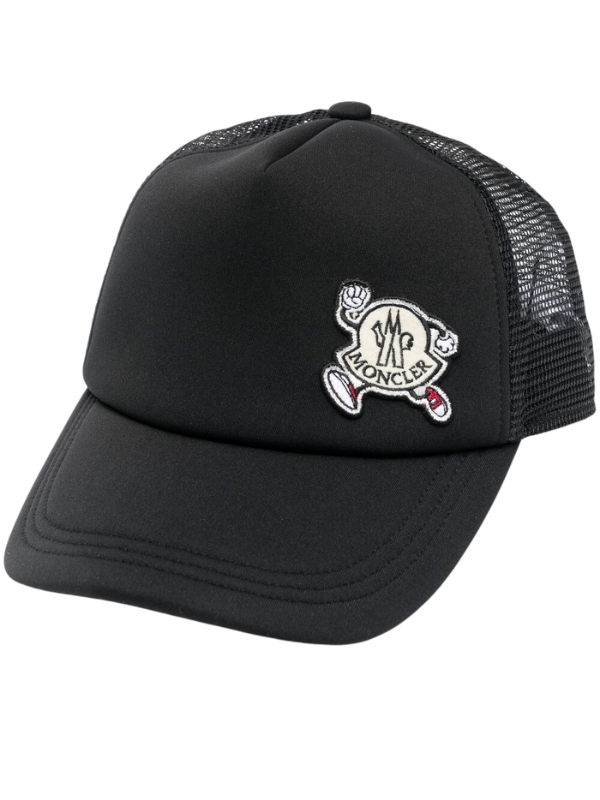Moncler Cap Baseball Logo Black