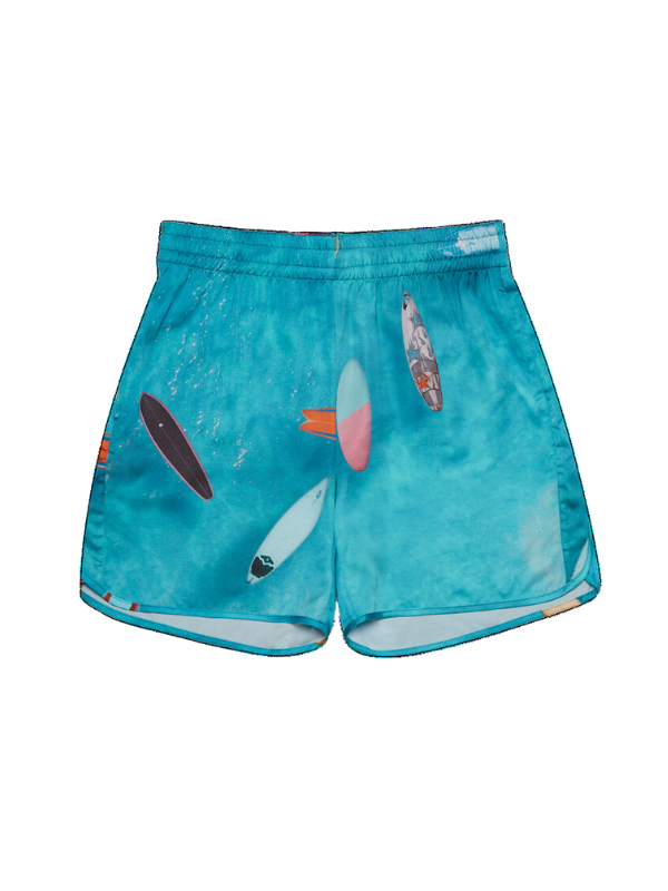 Blue Sky Inn Shorts Paddle Fest Logo Blue