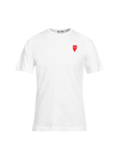 Comme Des Garcons T-Shirt Hearts White