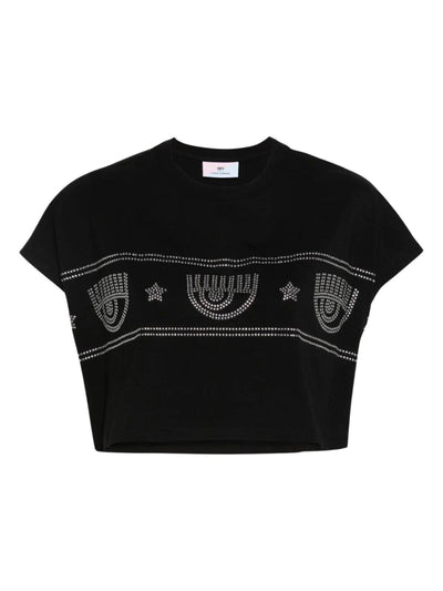 Chiara T-Shirt Eyelike Studs Black