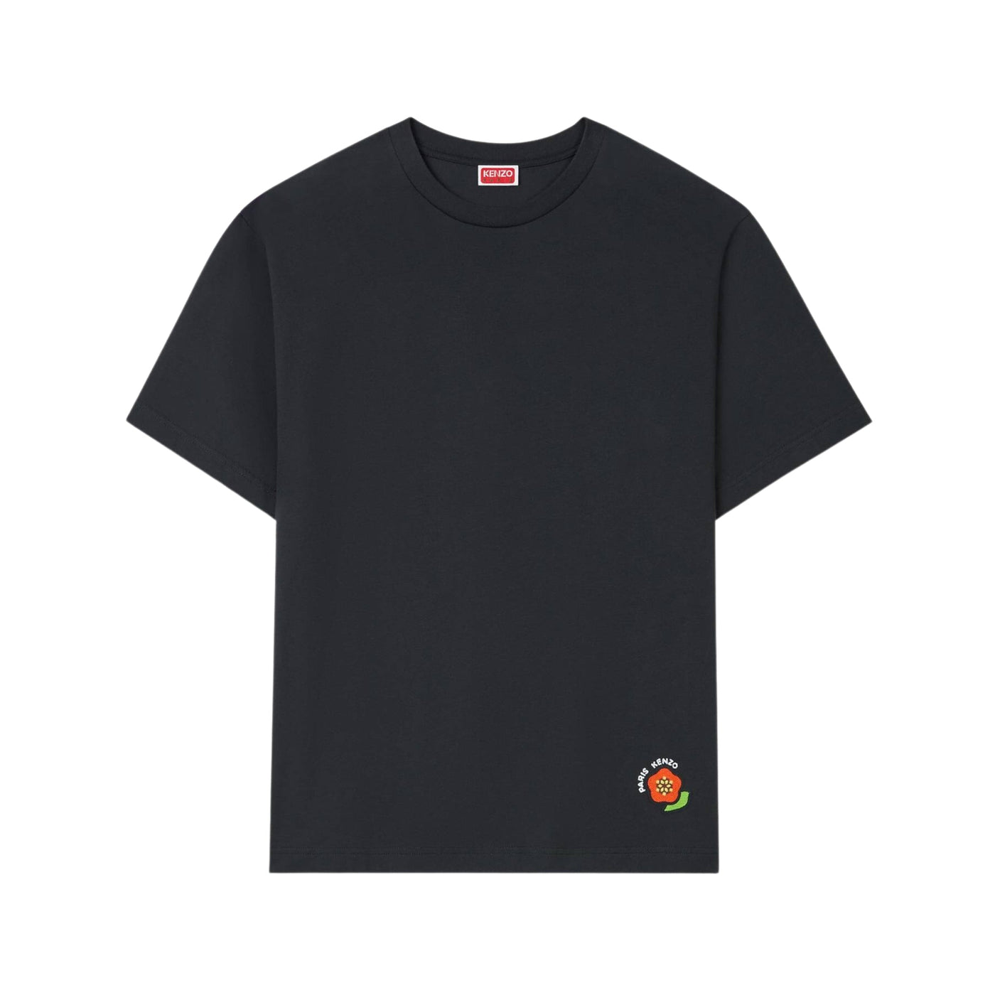 Kenzo T-Shirt Corner Flower Black
