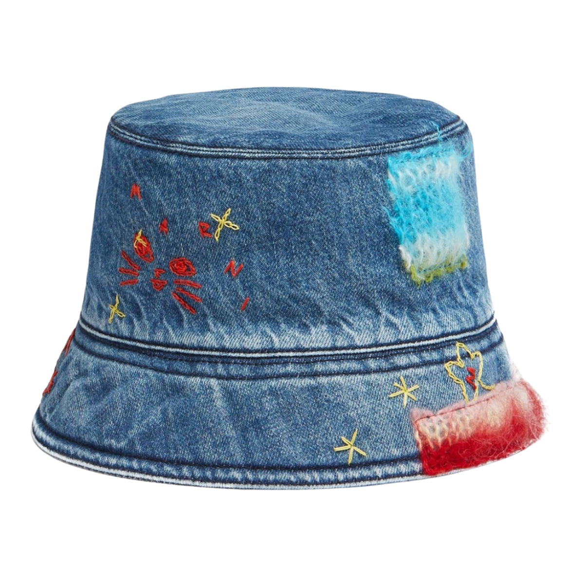 Marni Bucket Hat Denim Wash