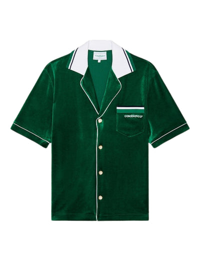 Casablanca Shirt Velour Evergreen