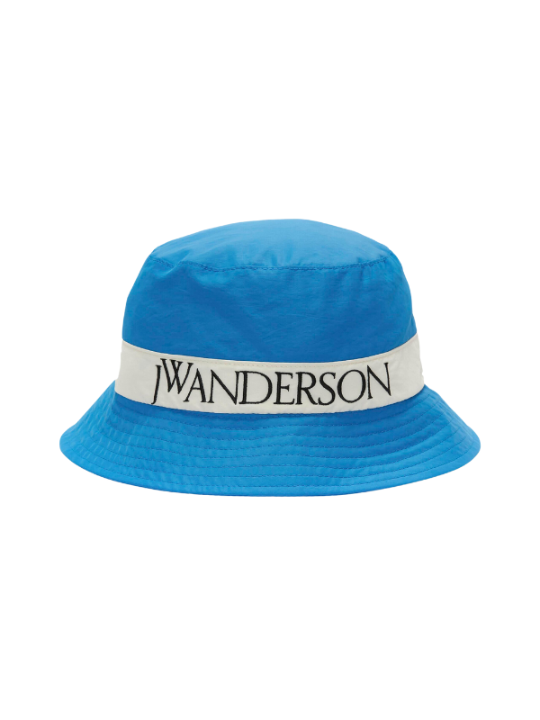 Jw Anderson Bucket Hat Logo Blue-White