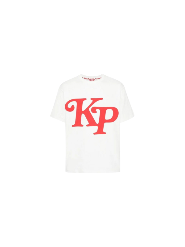 Kenzo T-Shirt Bold Initial Logo Red-White