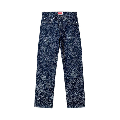 Kenzo Jeans Star Tiger Asagao Denim Blue