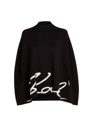 Karl Lagerfeld Sweater Signature Logo Black