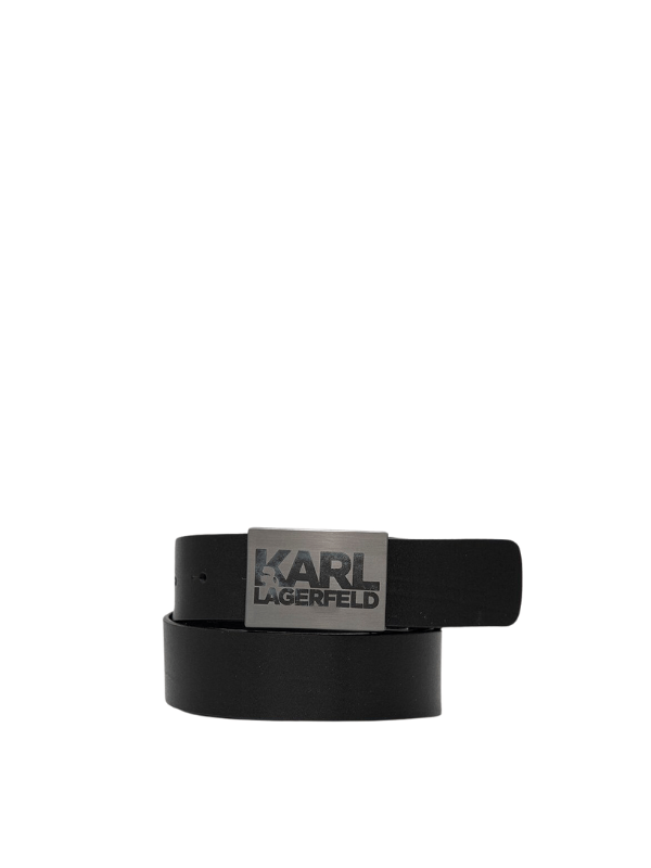 Karl Lagerfeld Belt Buckle Logo Black