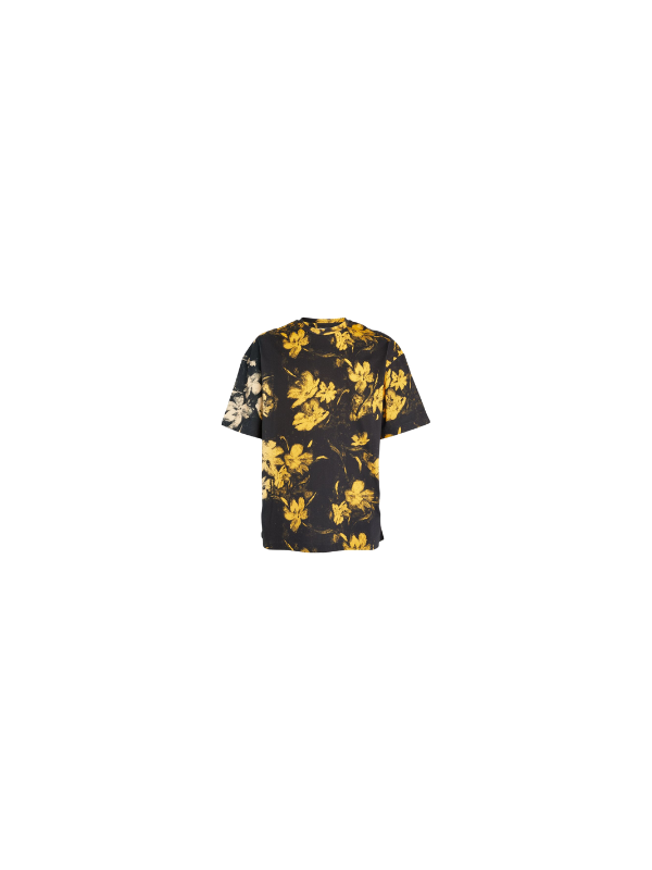Jil Sander T-Shirt Floral Gold-Black