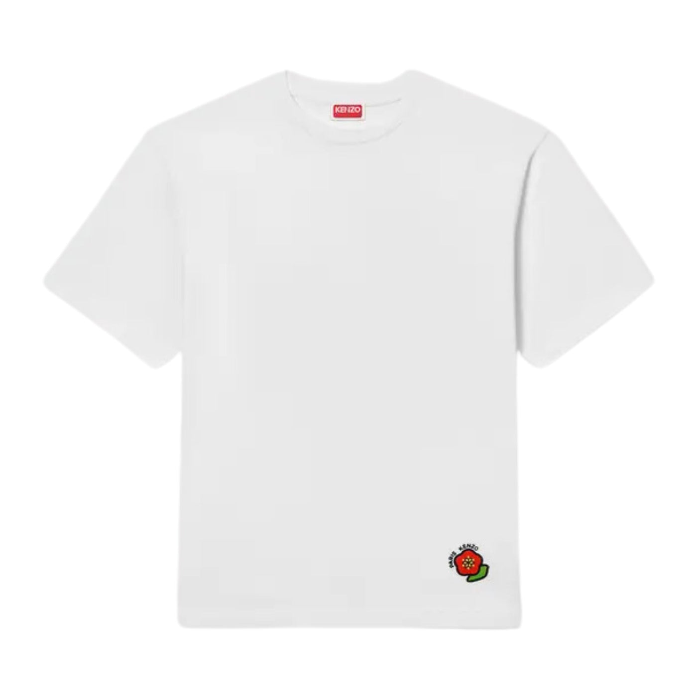 Kenzo T-Shirt Corner Flower White
