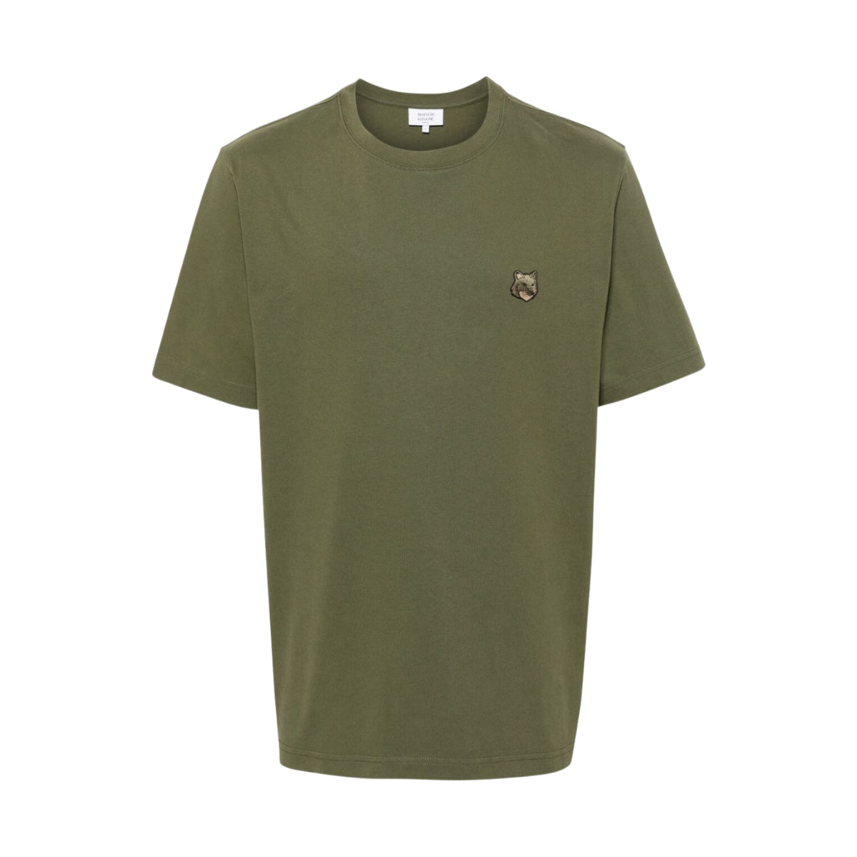 Maison Kitsune T-Shirt Bold Fox Head Military Green