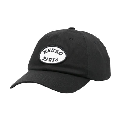 Kenzo Cap Oval Logo Black