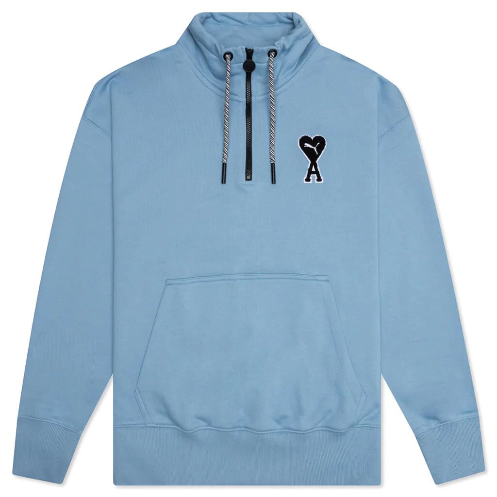 Puma Sweater X Ami Half Zip Faded Denim