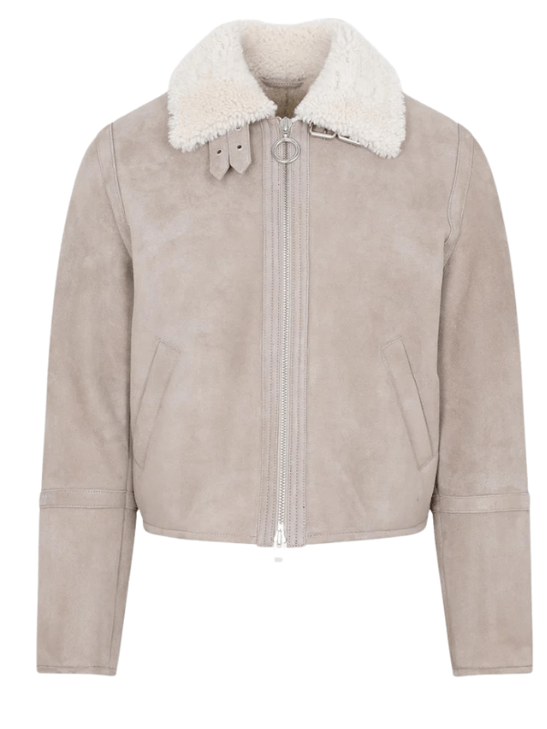 Ami  Jacket Suede Mix Brown