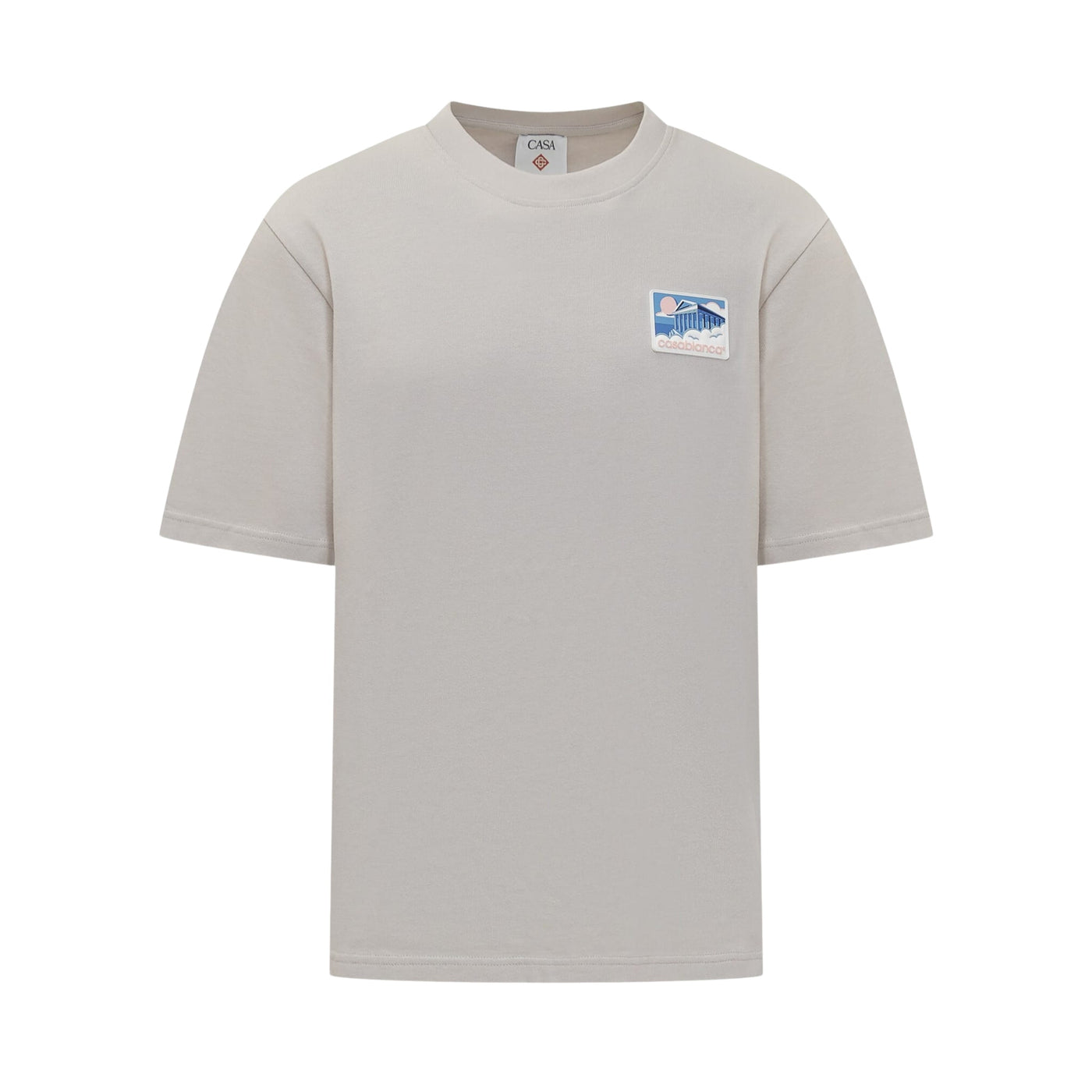Casablanca T-Shirt Greek Temple Patch Grey