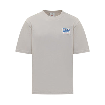 Casablanca T-Shirt Greek Temple Patch Grey