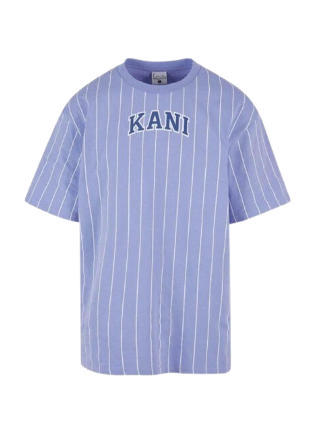 Karl Kani T-Shirt Small Serif Pinstripe Lilac-White