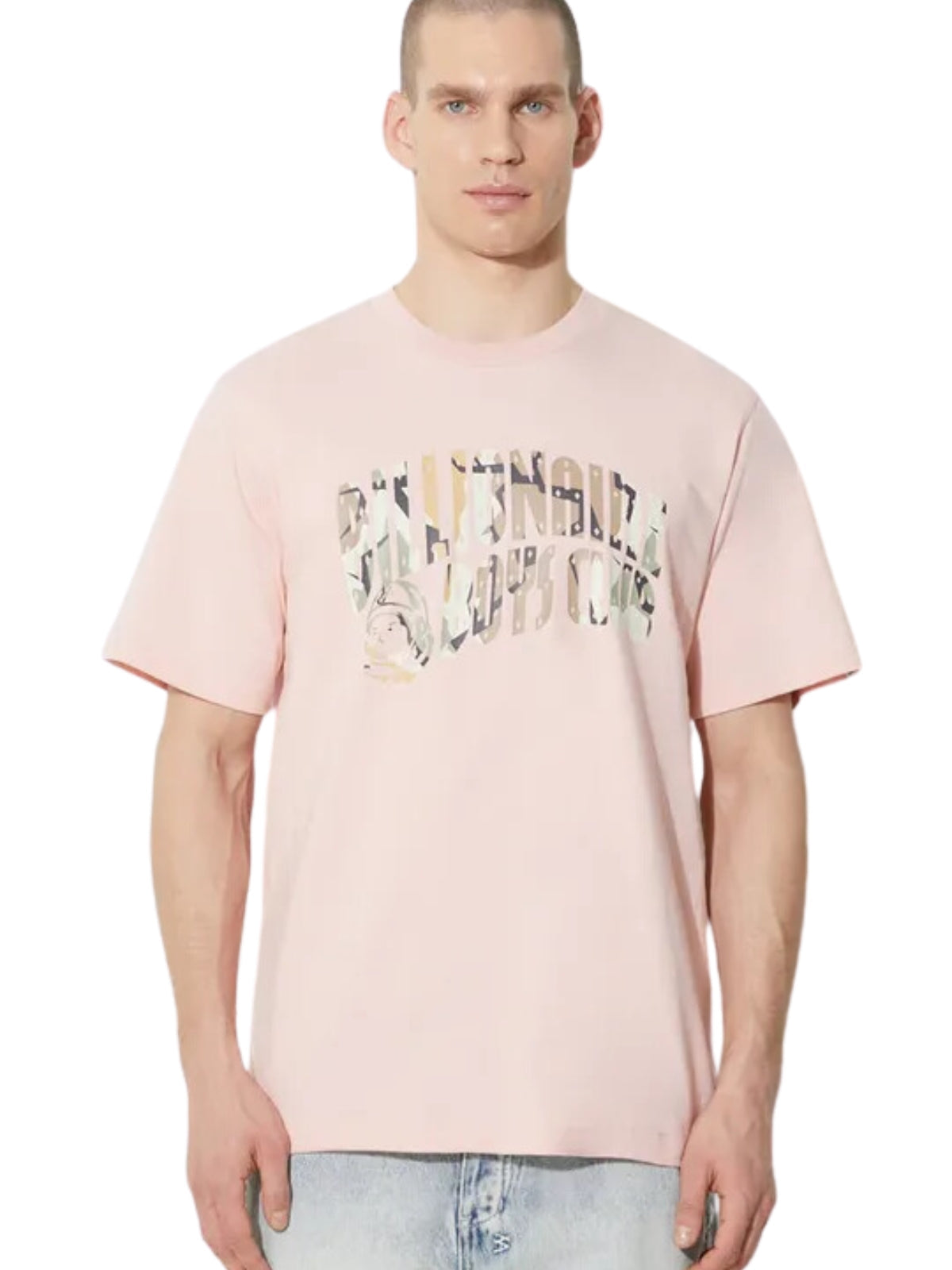 Billionaire Boys Club T-Shirt Camo Arch Logo Pink