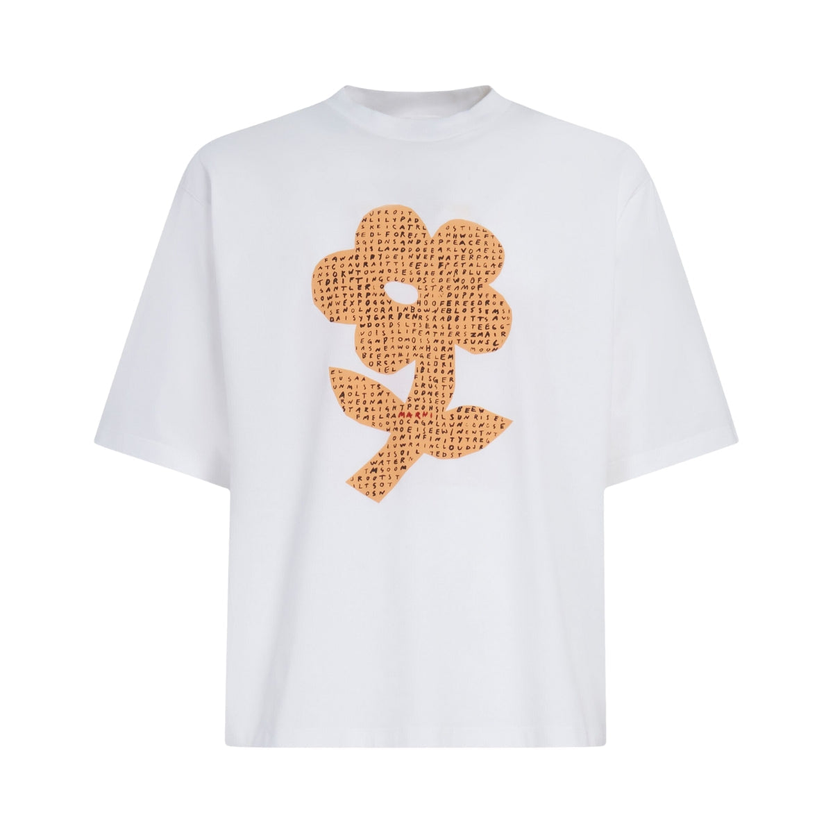 Marni T-Shirt Flower White