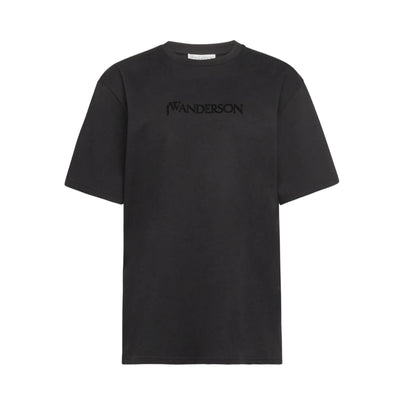 Jw Anderson T-Shirt Logo Embroidery Black