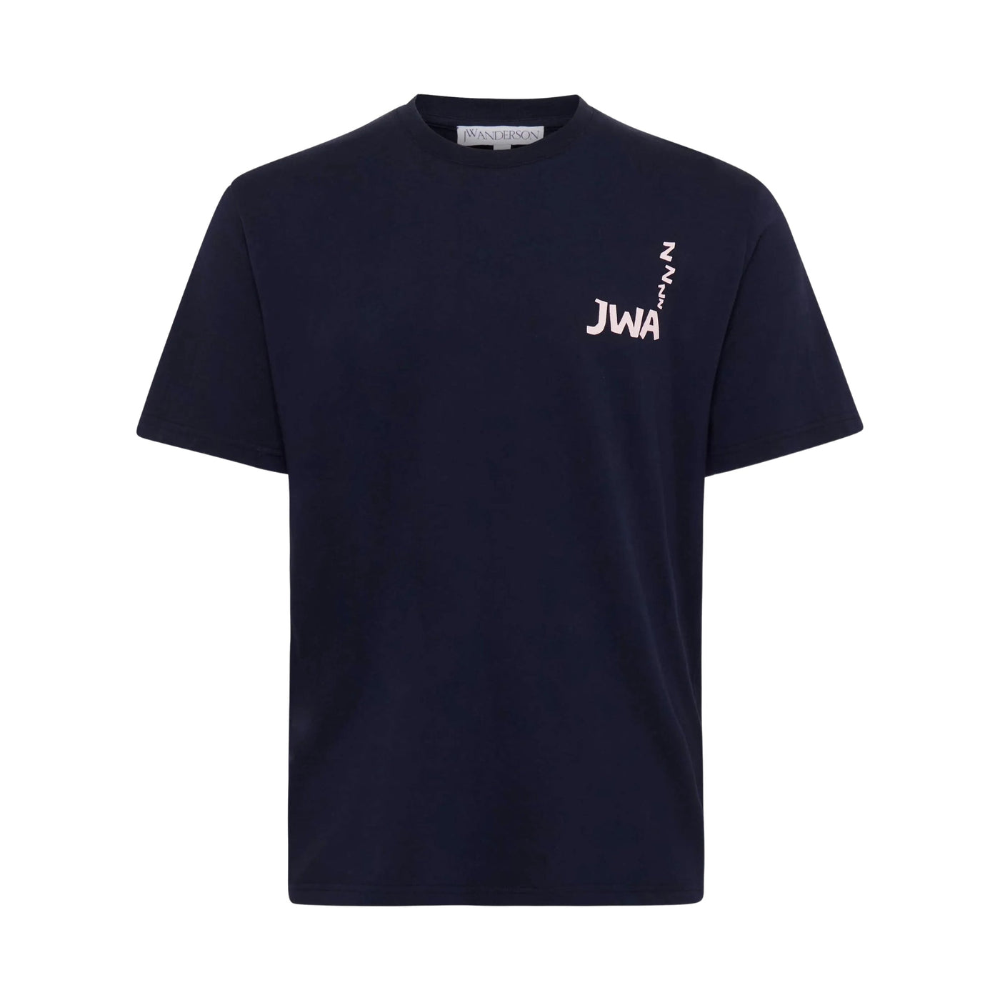 Jw Anderson T-Shirt Back Print Navy