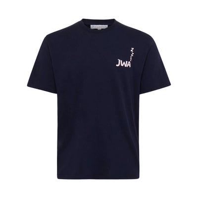 Jw Anderson T-Shirt Back Print Navy