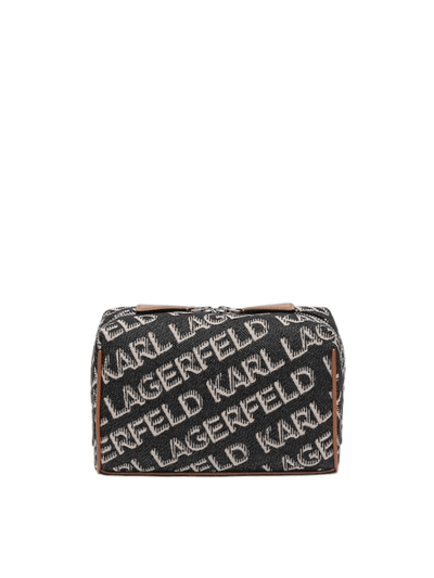 Karl Lagerfeld Pouch Allover Logo Black