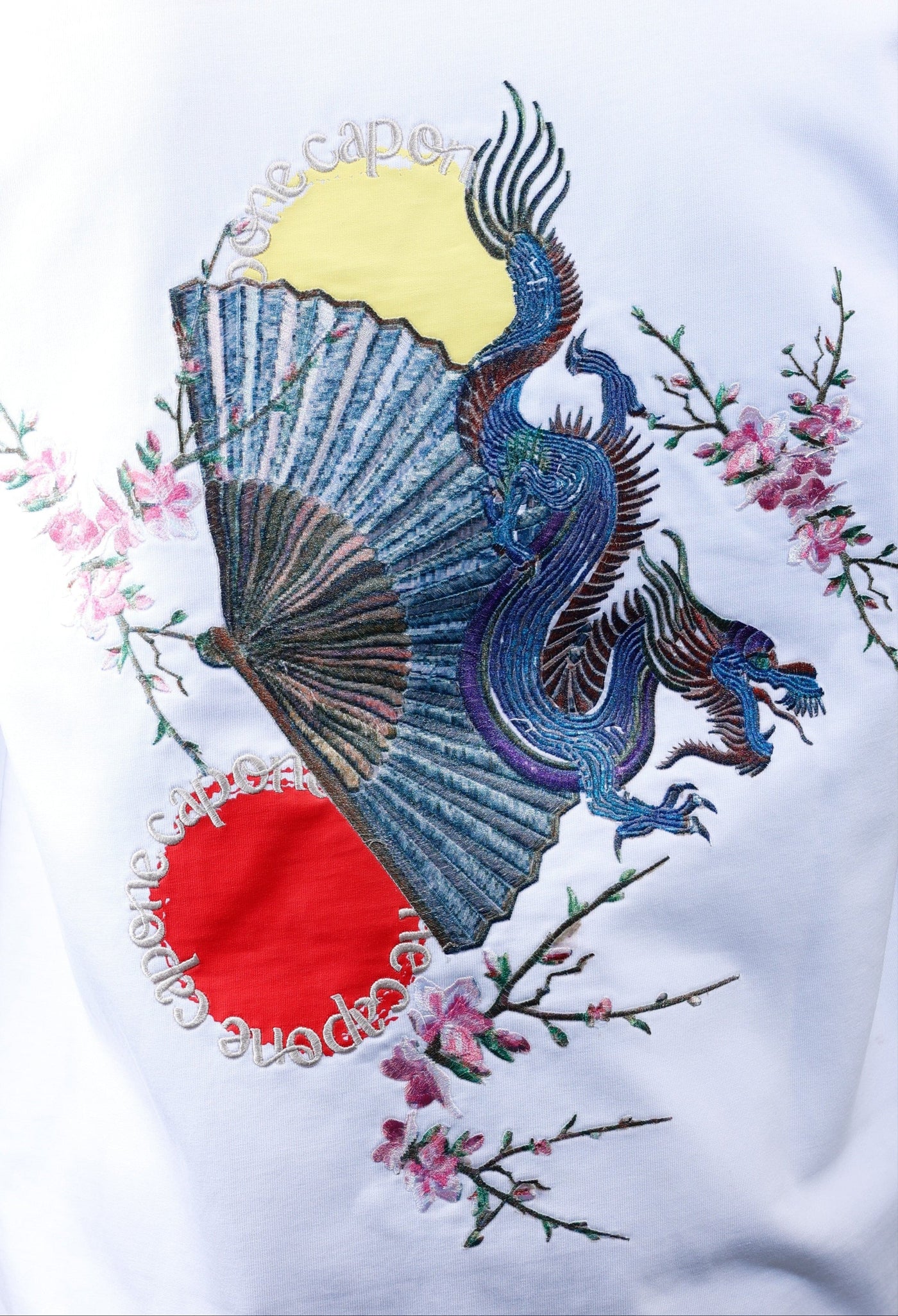 Capone T-Shirt Japan Dragon White