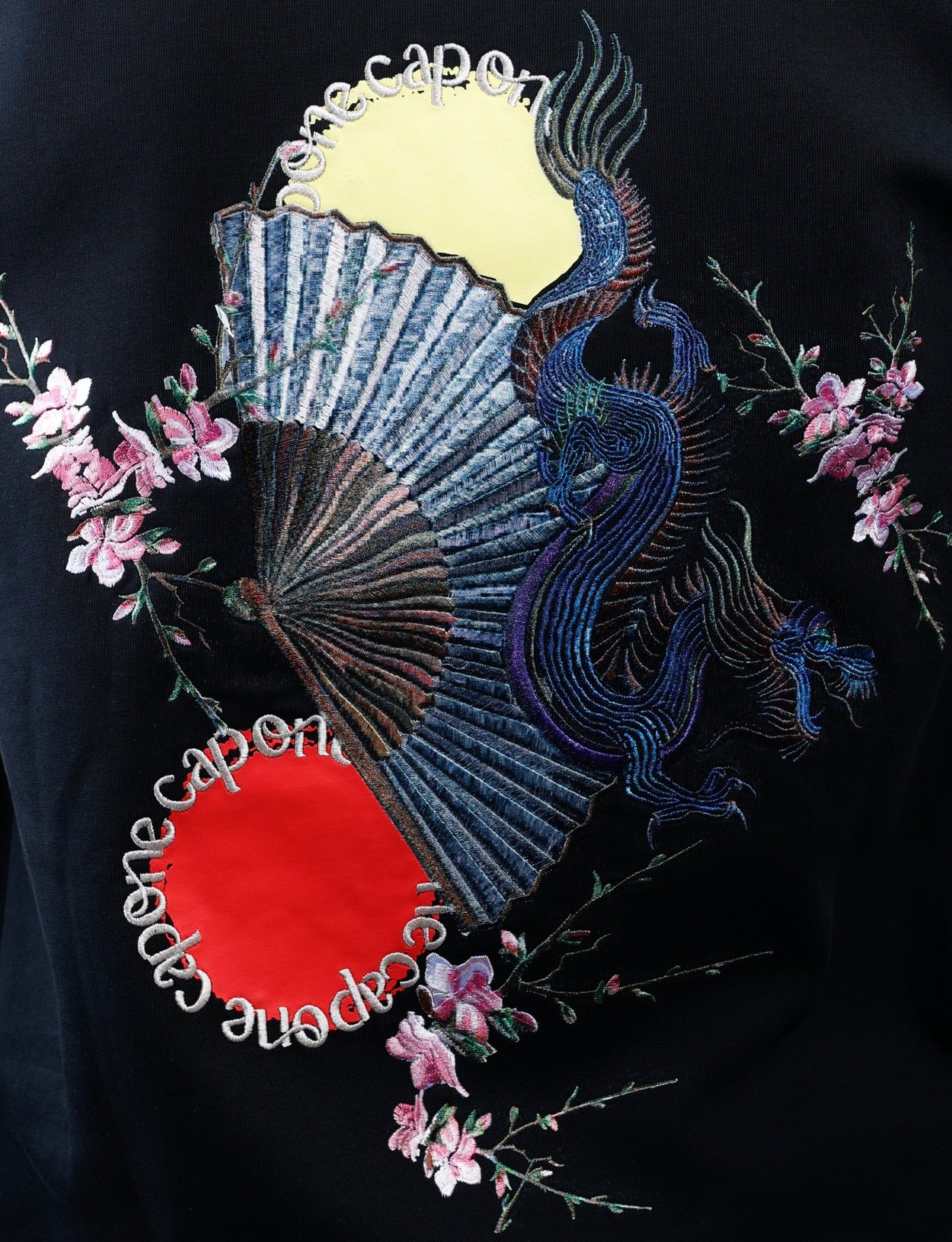 Capone T-Shirt Japan Dragon Black