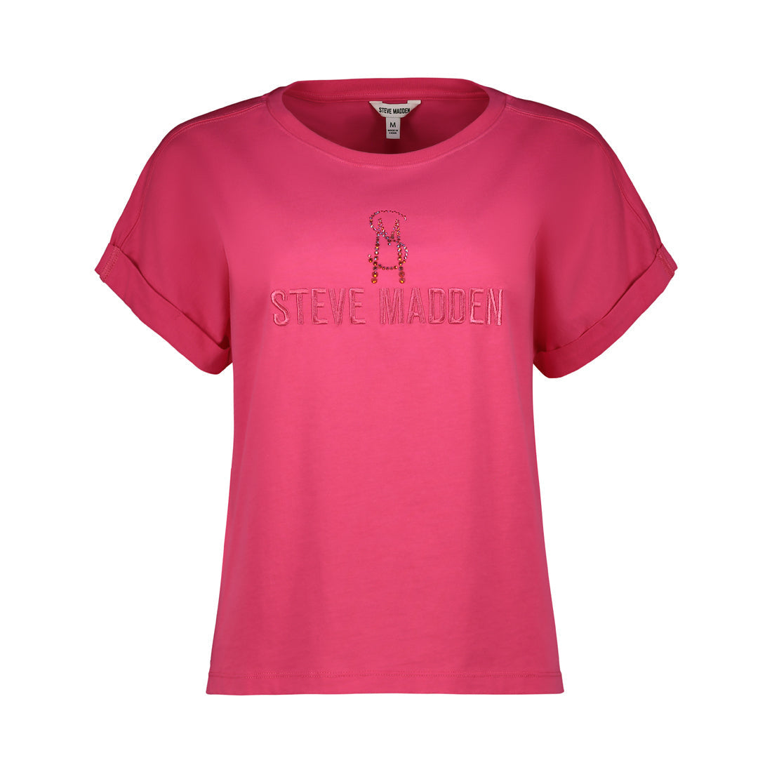 SELENA LADIES KNITTED T-SHIRT PINK