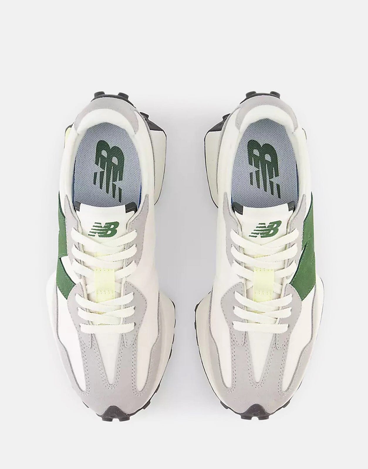 New Balance 327 White/Green Sneakers