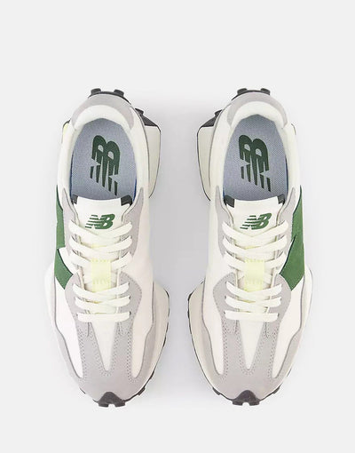 New Balance 327 White/Green Sneakers